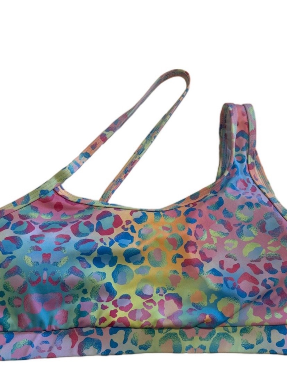 SHEIN Multicolor Leopard Print Sports Bra